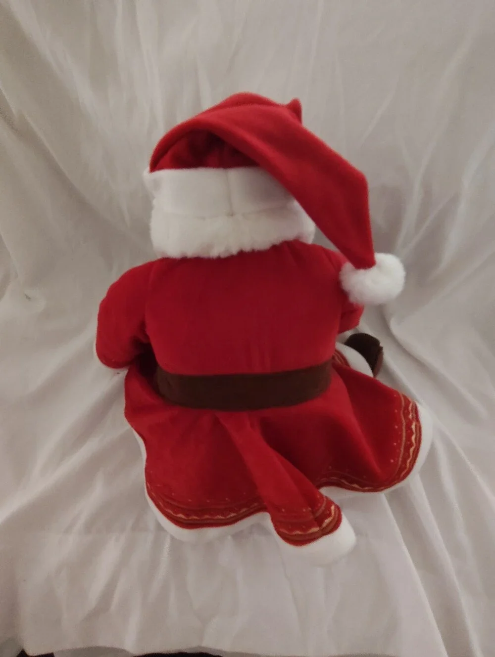 Vintage Hallmark Polar Express Talking Santa Plush Christmas Decor Tested Works